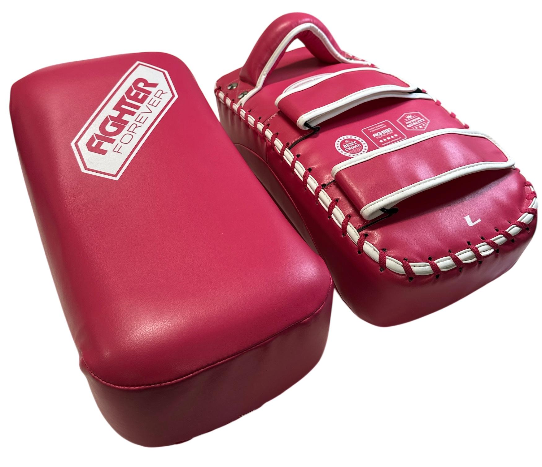 Osta Fighter Forever Thai Pad Potkutyynyt SOFT PINKKI-VALKO 36cm Thainyrkkeilykaupasta