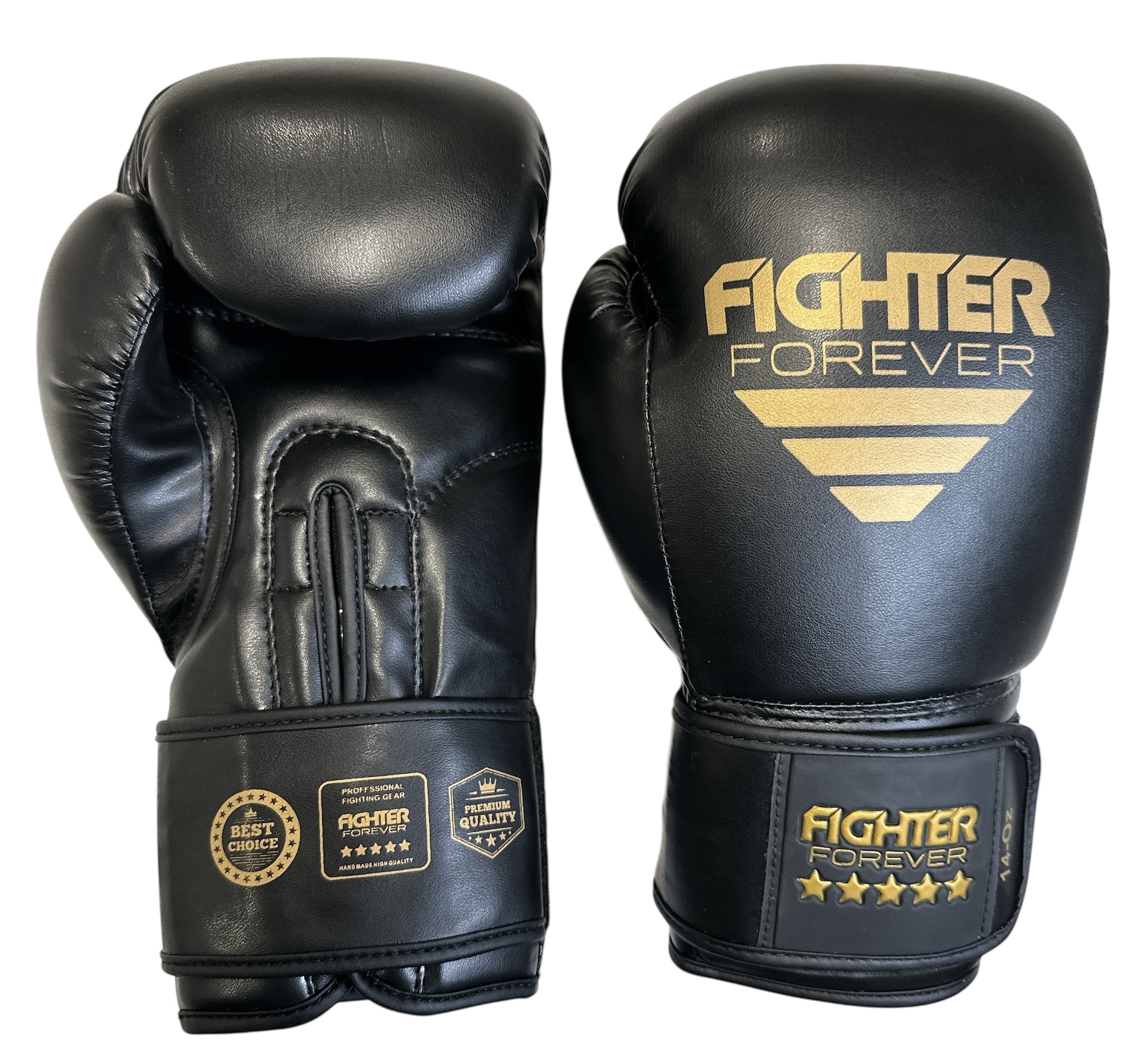 Osta Fighter Forever EVO FIT NARROW Nyrkkeilyhanskat MUSTA-KULTA Thainyrkkeilykaupasta