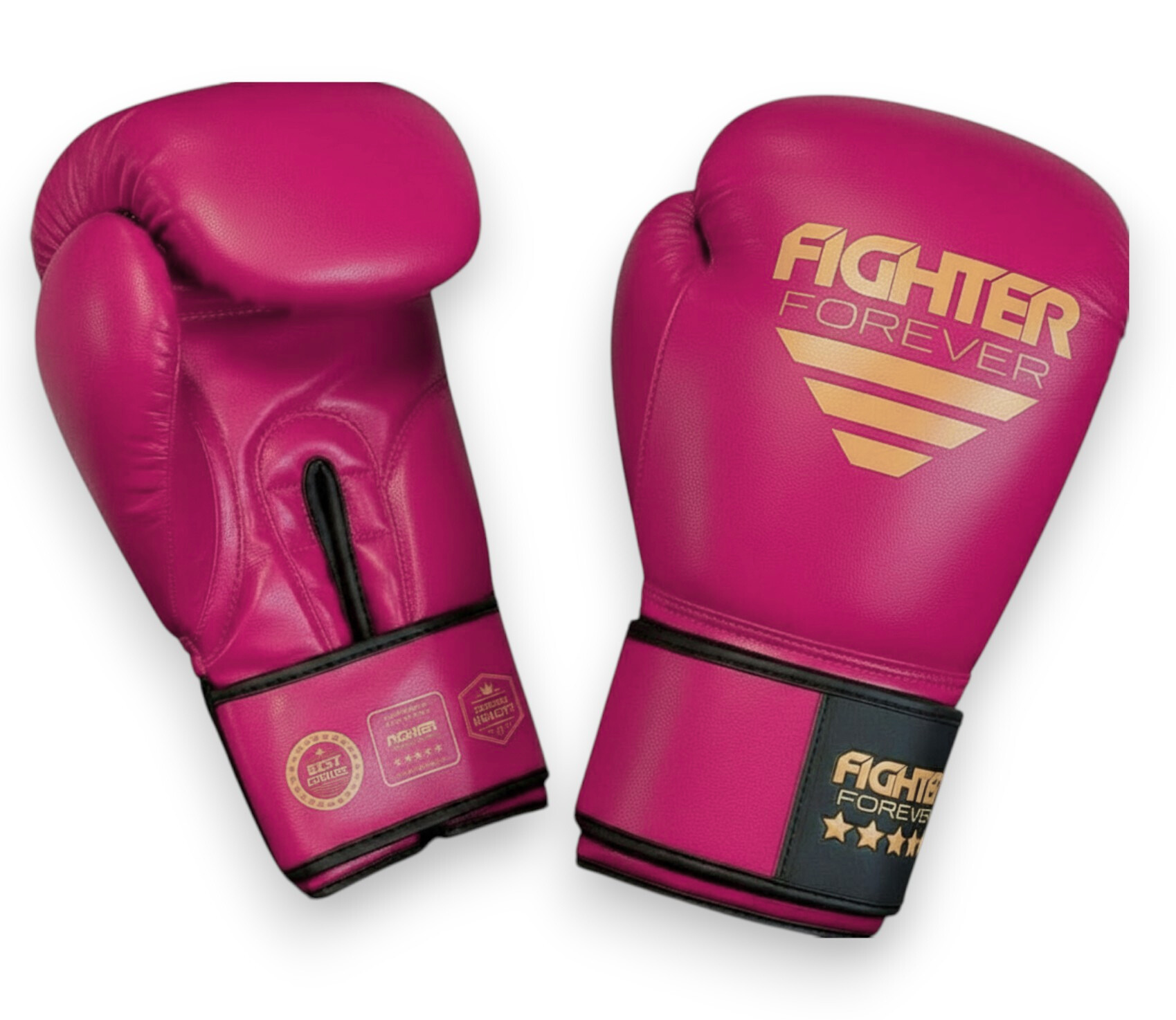 Osta Fighter Forever EVO FIT NARROW Nyrkkeilyhanskat PINKKI-KULTA Thainyrkkeilykaupasta
