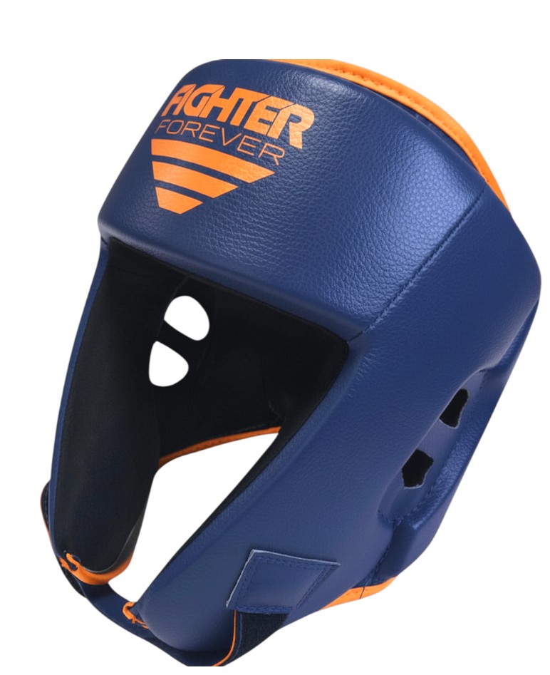 Osta Fighter Forever EVO Lasten Nyrkkeilykypärä SINI-ORANSSI Thainyrkkeilykaupasta
