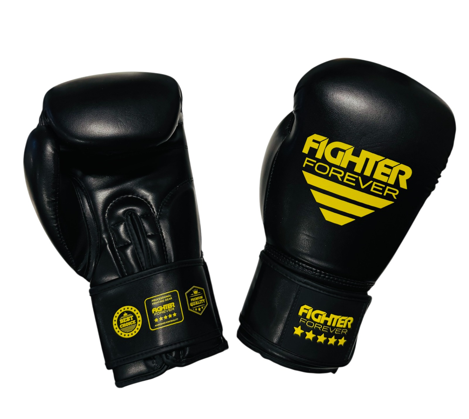 Osta Fighter Forever EVO nyrkkeilyhanskat MUSTA-KELTA Thainyrkkeilykaupasta