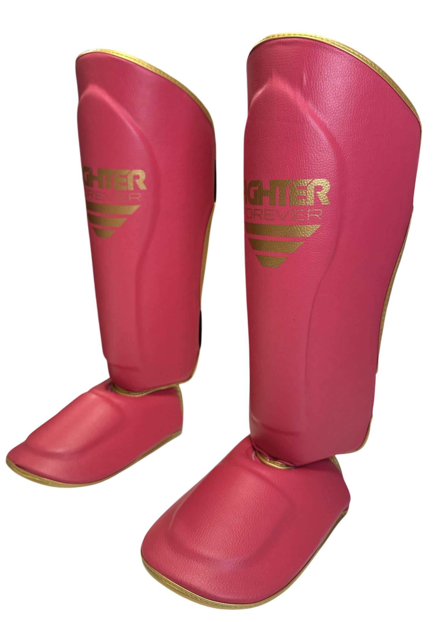 Osta Fighter Forever EVO Säärisuojat PINKKI-KULTA Thainyrkkeilykaupasta