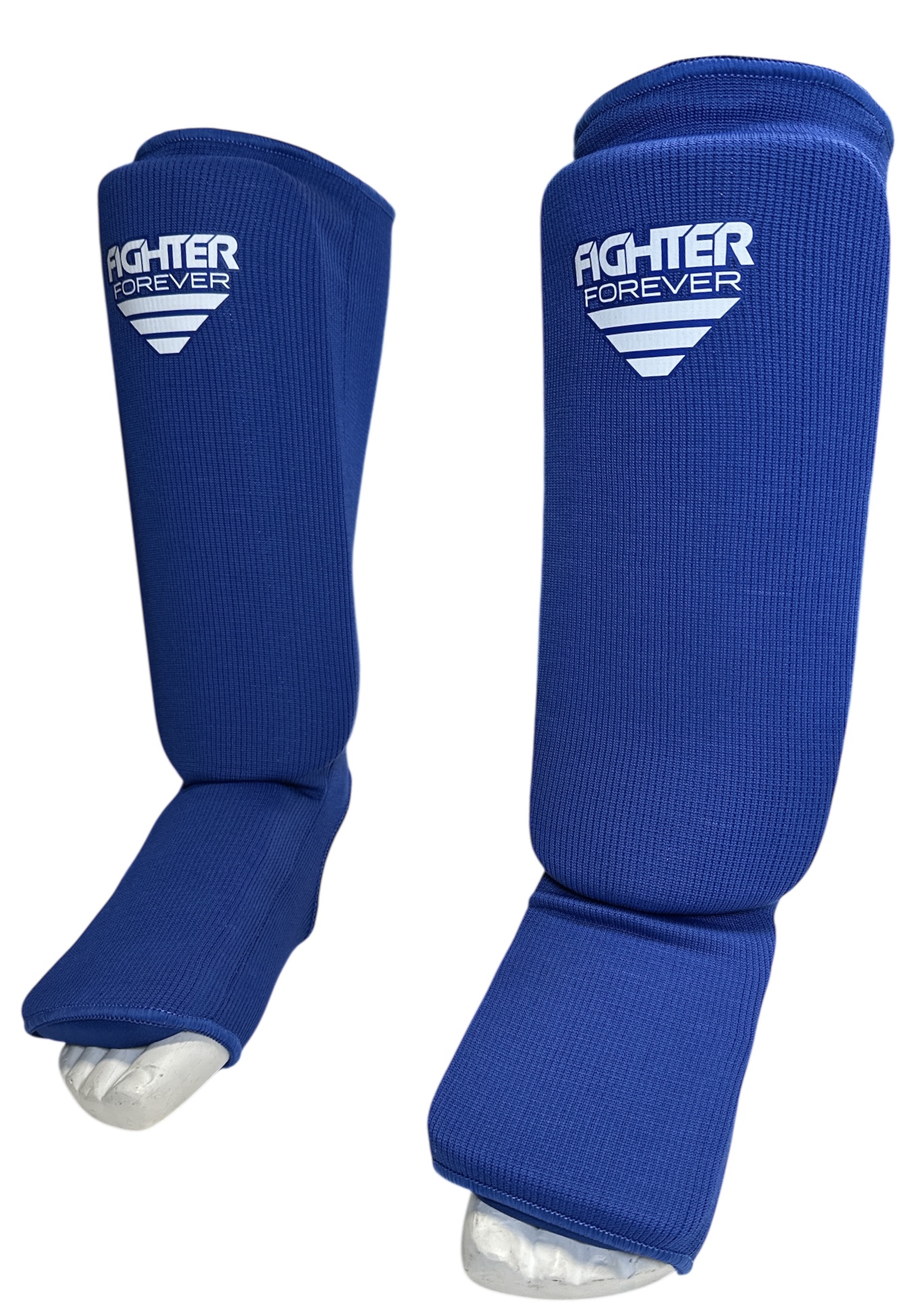 Osta Fighter Forever Sukkamallin säärisuojat SININEN Thainyrkkeilykaupasta