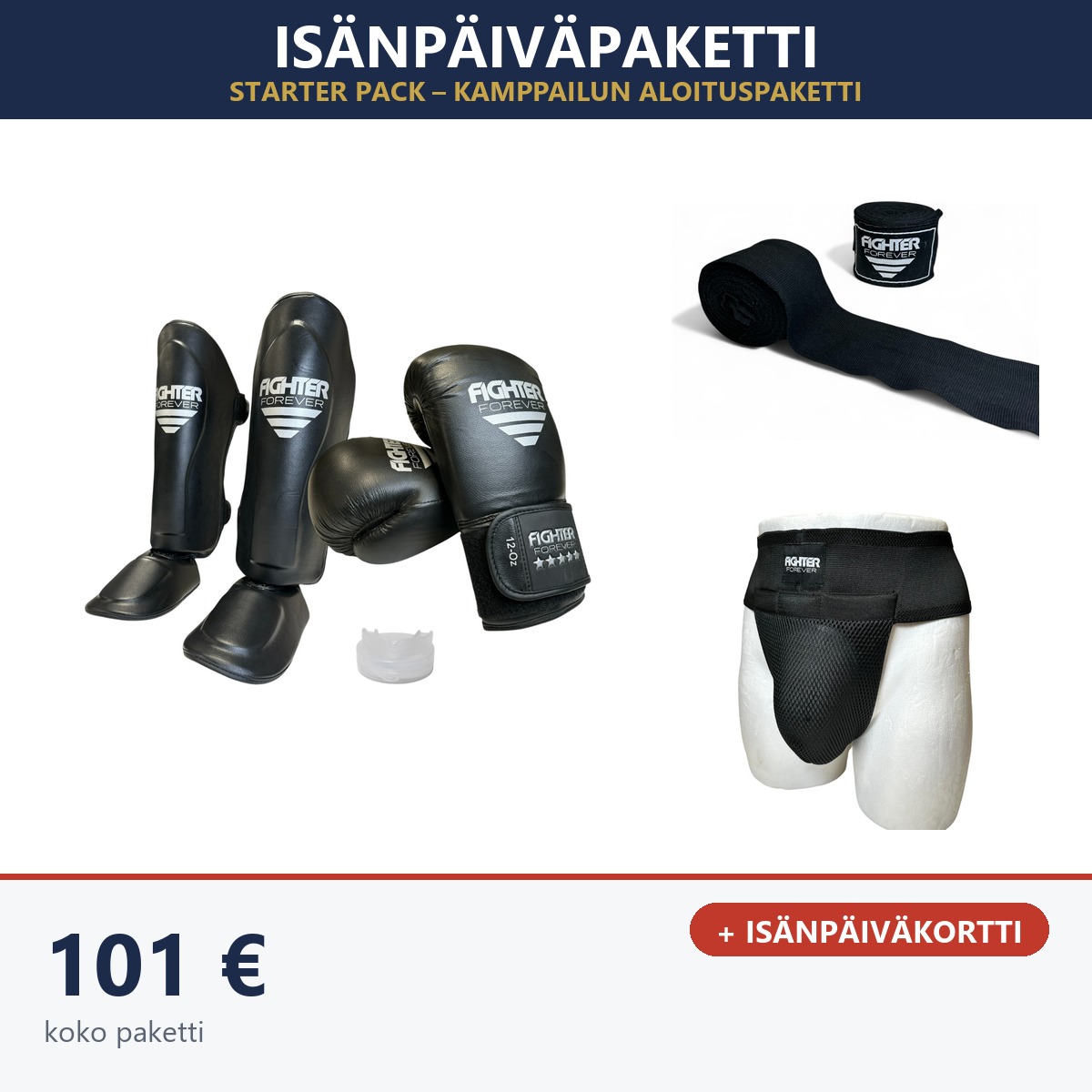 Osta Isänpäiväpaketti: Starter Pack – kamppailun aloituspaketti Thainyrkkeilykaupasta