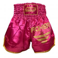Osta Fighter Forever Thainyrkkeilyshortsit PINKKI-KULTA Thainyrkkeilykaupasta