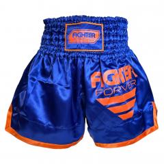 Osta Fighter Forever Lasten thainyrkkeilyshortsit SINI-ORANSSI Thainyrkkeilykaupasta