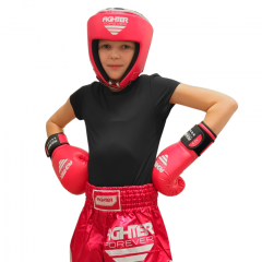 Osta Fighter Forever EVO Lasten Nyrkkeilykypärä PINKKI-VALKO Thainyrkkeilykaupasta