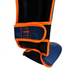 Osta Fighter Forever EVO Lasten Säärisuojat SINI-ORANSSI Thainyrkkeilykaupasta