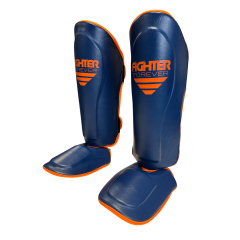 Osta Fighter Forever EVO Lasten Säärisuojat SINI-ORANSSI Thainyrkkeilykaupasta