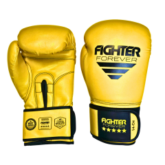 Osta Fighter Forever EVO nyrkkeilyhanskat KELTA-MUSTA Thainyrkkeilykaupasta