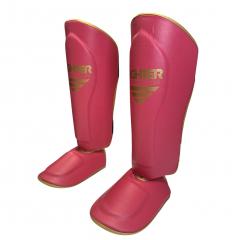 Osta Fighter Forever EVO Säärisuojat PINKKI-KULTA Thainyrkkeilykaupasta