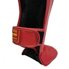 Osta Fighter Forever EVO Säärisuojat PUNA-KELTA Thainyrkkeilykaupasta