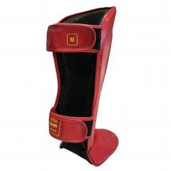 Osta Fighter Forever EVO Säärisuojat PUNA-KELTA Thainyrkkeilykaupasta