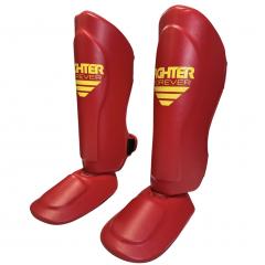 Osta Fighter Forever EVO Säärisuojat PUNA-KELTA Thainyrkkeilykaupasta