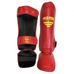 Osta Fighter Forever EVO Säärisuojat PUNA-KELTA Thainyrkkeilykaupasta