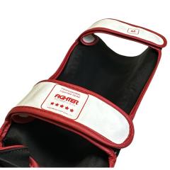 Osta Fighter Forever EVO Säärisuojat VALKO-PUNA Thainyrkkeilykaupasta