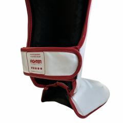 Osta Fighter Forever EVO Säärisuojat VALKO-PUNA Thainyrkkeilykaupasta