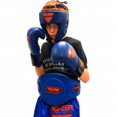 Osta Fighter Forever Lasten vatsapanssari SINI-ORANSSI Thainyrkkeilykaupasta