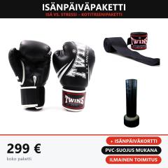 Osta Isänpäiväpaketti: Isä vs. Stressi – kotitreenipaketti Thainyrkkeilykaupasta